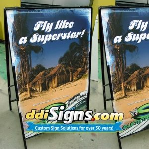Custom A Frame Sign Heavy Duty Metal DDI Signs Slam Jam