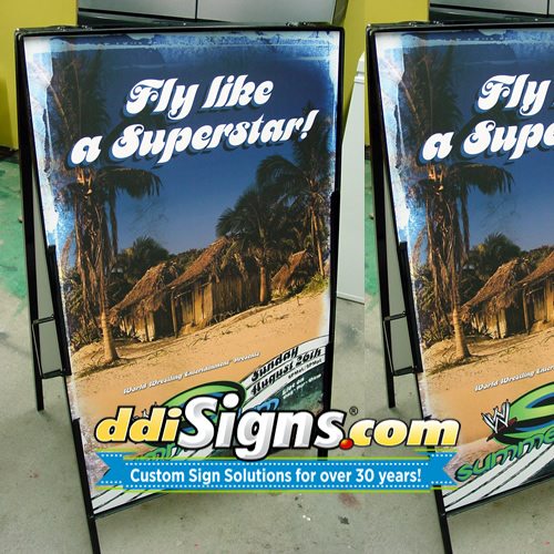 Custom A Frame Sign Heavy Duty Metal DDI Signs