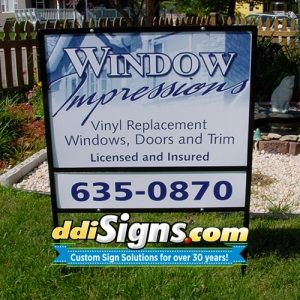 Custom Yard Sign Heavy Duty Metal DDI Signs