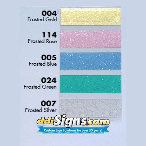 DDI Signs Etch Vinyl Colors