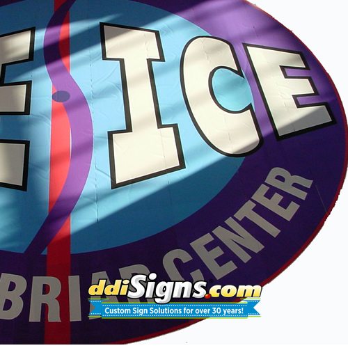 DDI Signs IceFab In Ice Logo for Ice Skating Rink