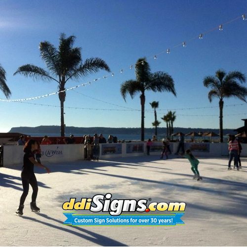 Outdoor Ice Rink Ads