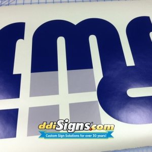 DDI Signs Printed Frosted Office Decal Contour Cut Printed Frosted Decals