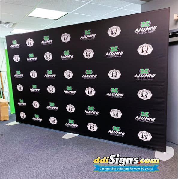School Media Press Banner. Media Signage Custom Police, Fire and Law Enforcement DDI Signs Step and Repeat Flat Wall Display Press Conference Backdrops and Banners