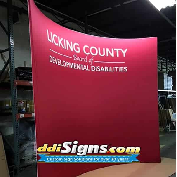 Tension Fabric Curved Wall Backdrop Banner