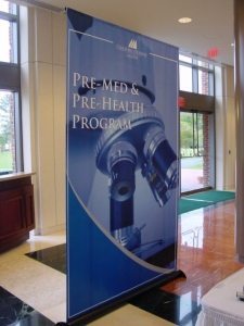 Retractable Banner Stand, Wayfinding Banners for Directing Traffic