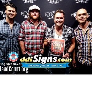 Meet & Greet Eli Young Band Step and Repeat Pop Up Backdrop