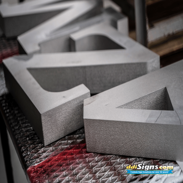 Flat Metal Letters
