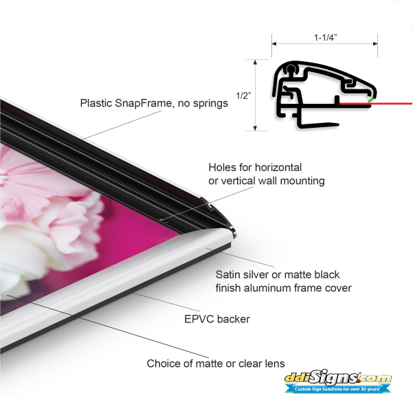 Hybrid Snap Sign Frame
