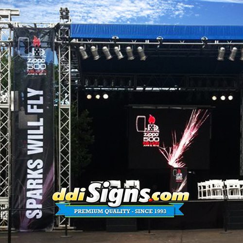 Band Mesh Stage Banner Scrims. Band Backdrops and Stage Banners
