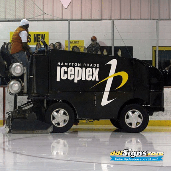 Zamboni Vinyl Cut Vehicle Lettering Logos