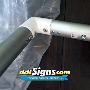 DDI Signs Tension Curved Wall frame close up