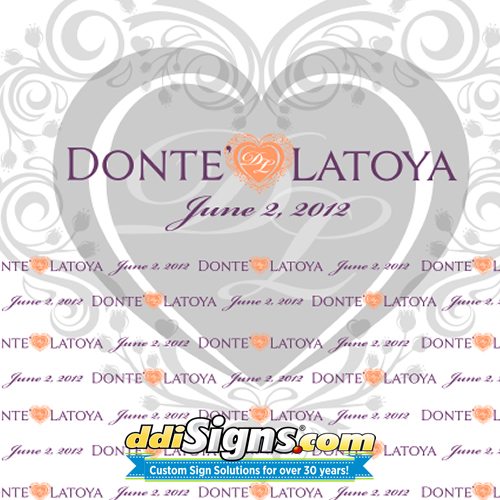Custom Wedding Banner