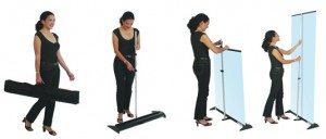 Retractable Banner Stand Set Up