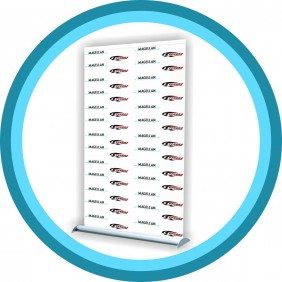 step and repeat retractable banner stand