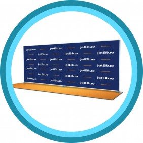 step and repeat straight flat wall backdrop
