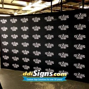 DDI Signs Pop Up Banner Display Music 3. Band Backdrop. Stage Banner.