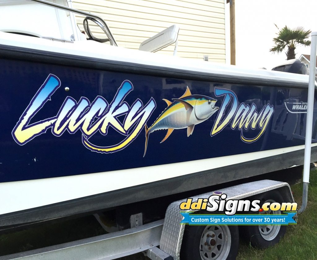Vehicle Boat Lettering