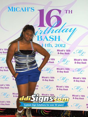Custom Birthday Banner Sweet 16