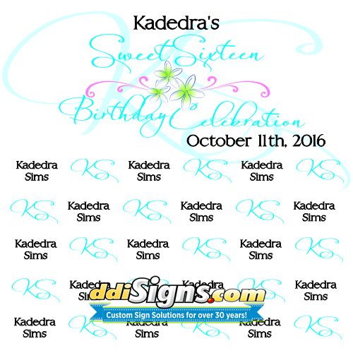 Custom birthday banner