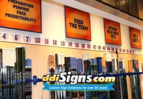 Printed Acrylic Signs for the New York Islanders NHL Team Locker Room