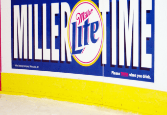 DasherAds Decals by DDI Signs. Dasherboard Hockey Rink Advertising