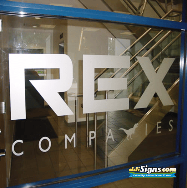 Frosted Vinyl Lettering