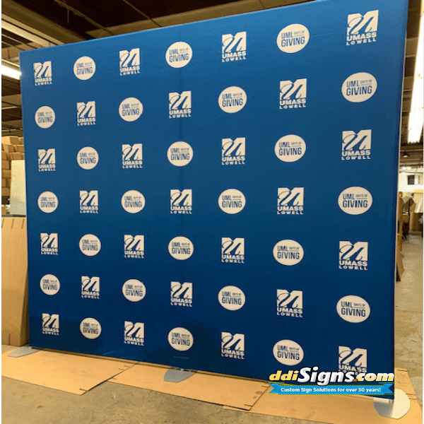 School Press Media Banner Flat Wall Fabric Straight Wall