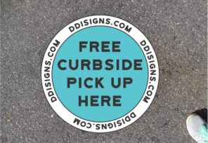 Curbside Pick Up Sidewalk Decals