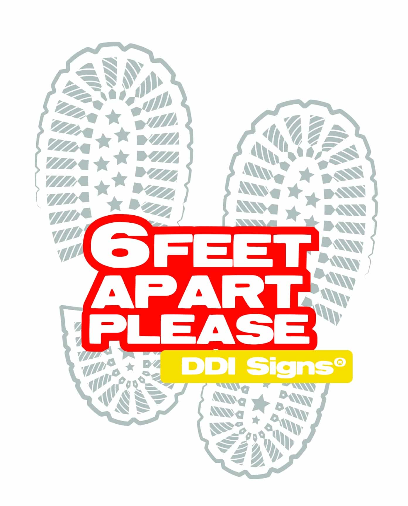 Social Distancing Floor Stickers