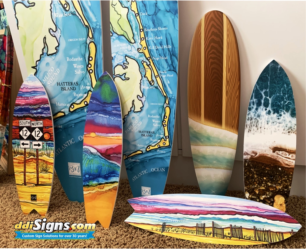 DDI Signs PVC Printed Surfboard Shapes 1