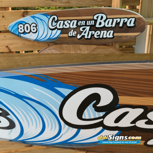Printed Aluminum Composite House Sign