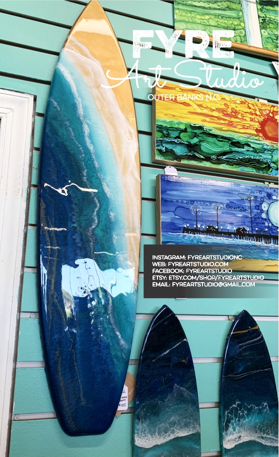 Resin Ocean Wave Surfing Wall Art